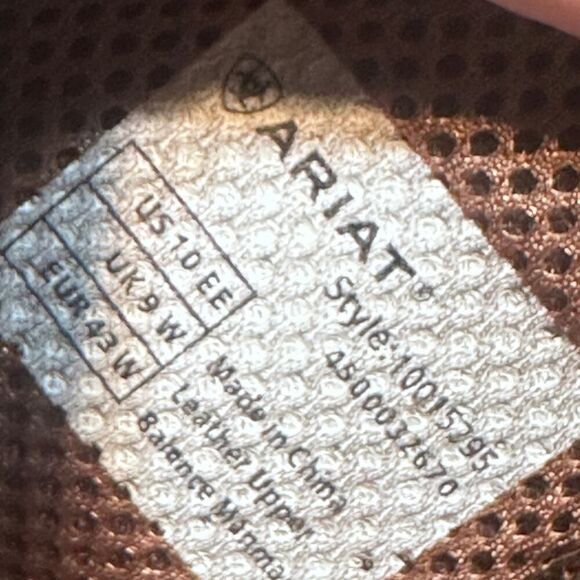 Mens ARIAT Western Leather Cowboy Boots Size 10 - Picture 10 of 11